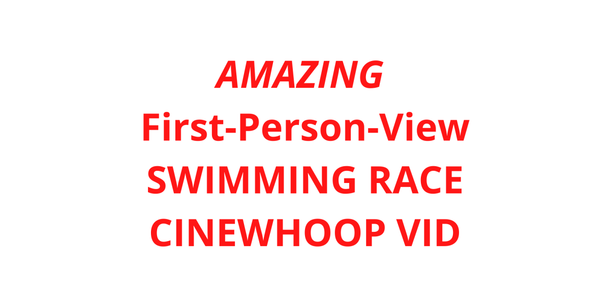 FPV drone video swimming pool