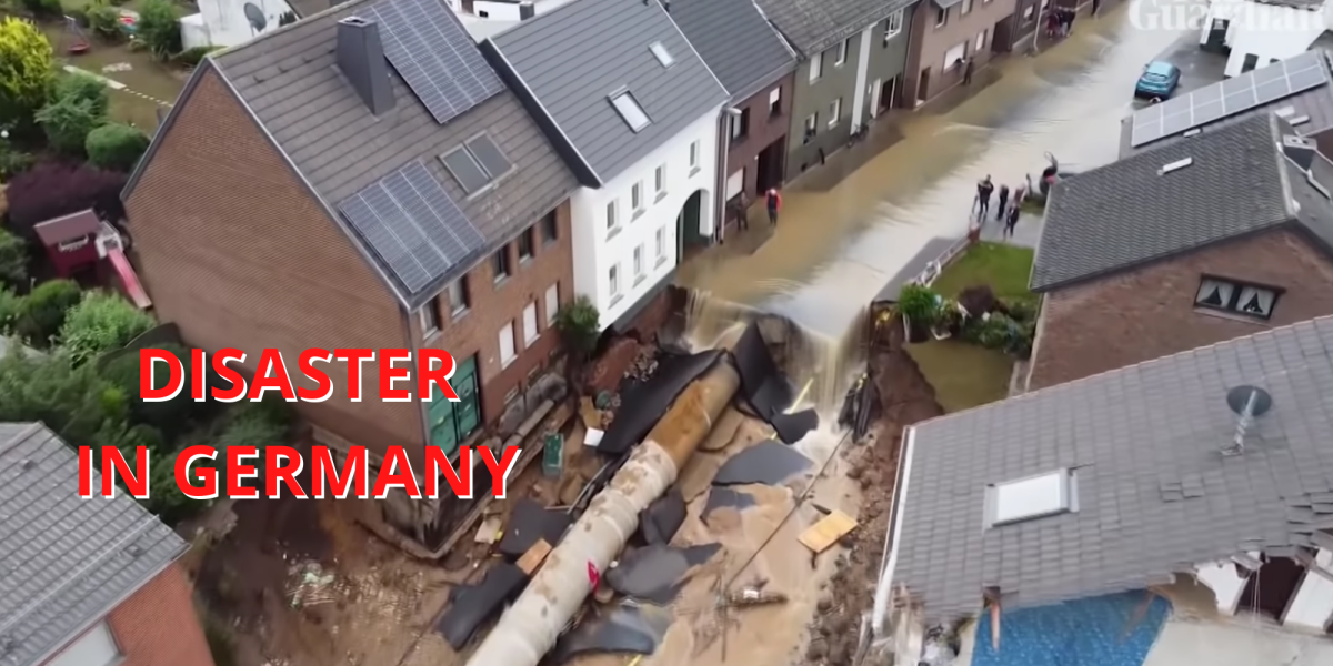 Drone video Germany sinkhole