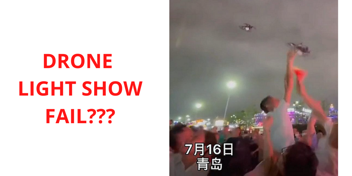 China drone light show