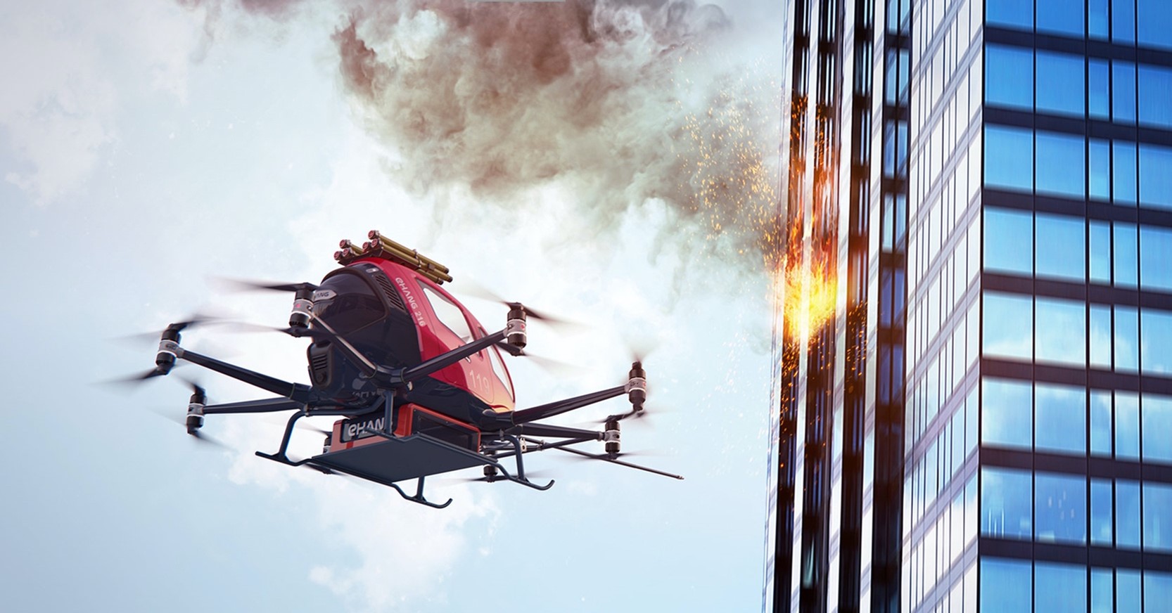 uav for fire fighting