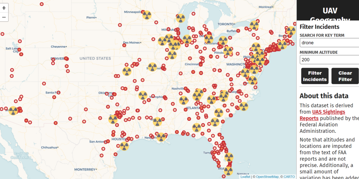 drone safety map US