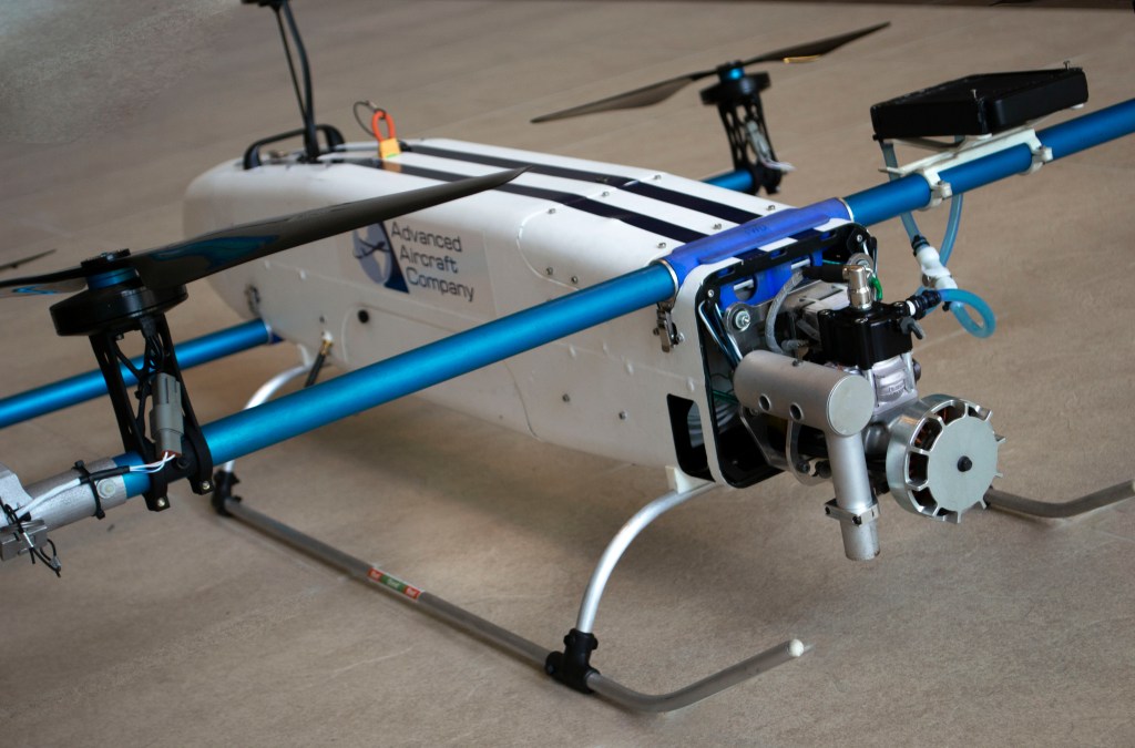 Hybrid gas-electric drone
