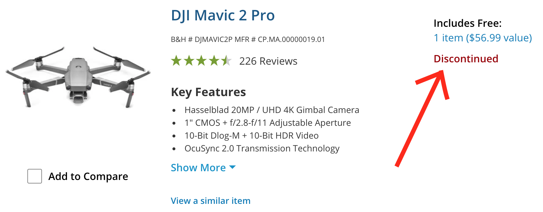 dji mavic pro 2 discontinued