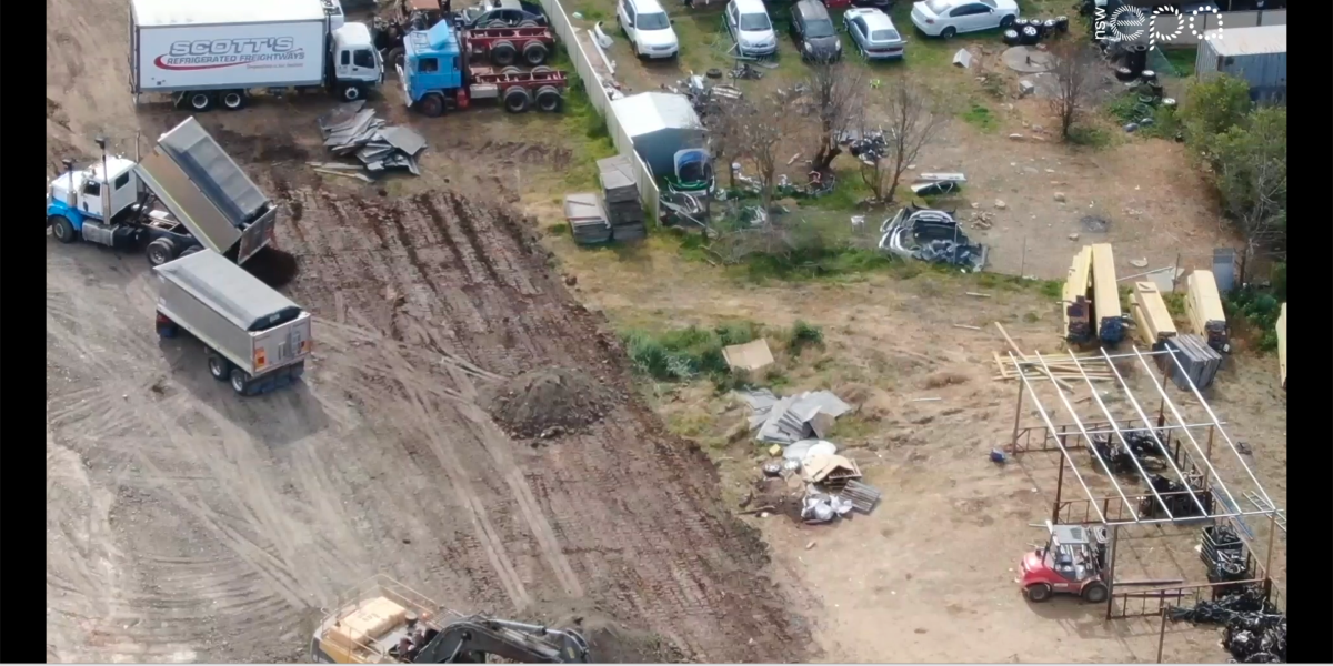 drone video illegal dumping
