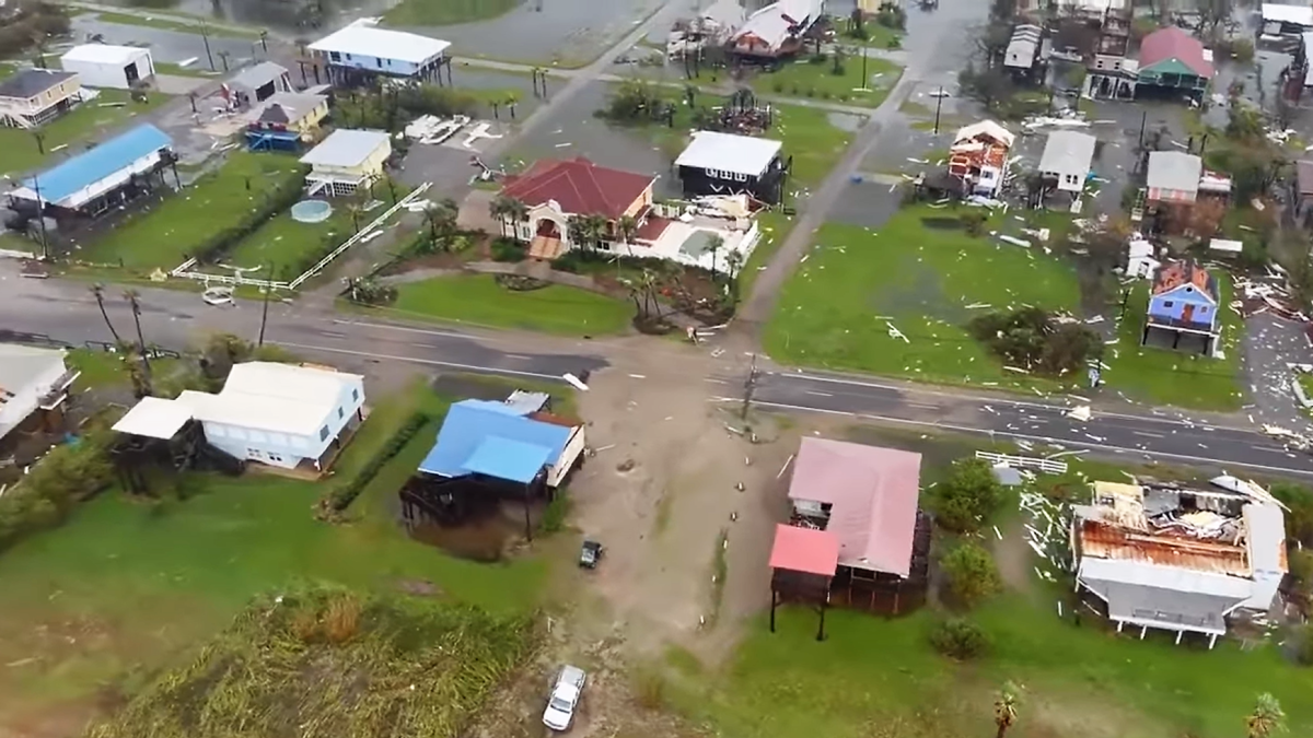 hurricane ida drone video