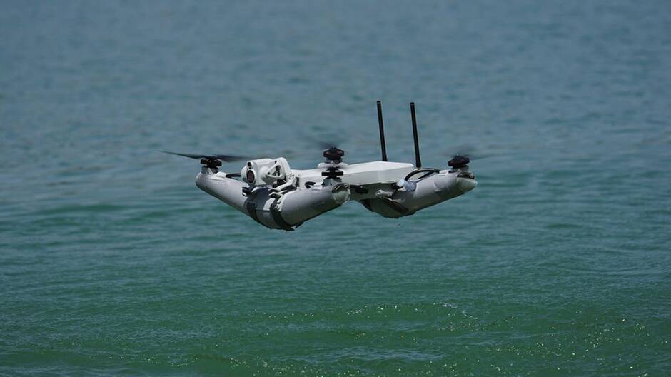 French UAV water