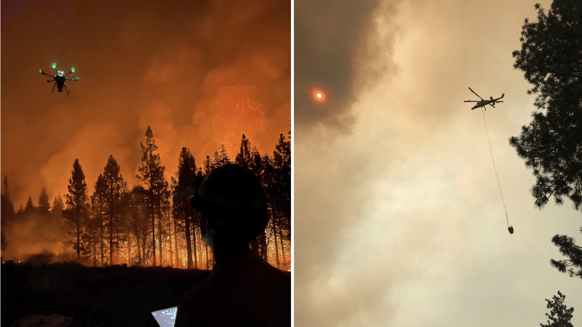 nasa drones wildfires