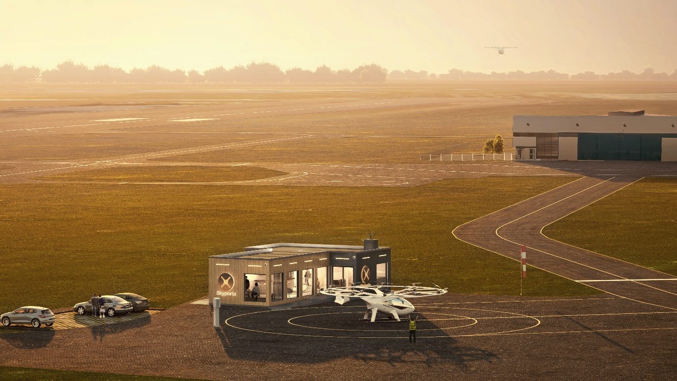 Skyports построит первый в Европе испытательный вертипорт для eVTOL недалеко от Парижа