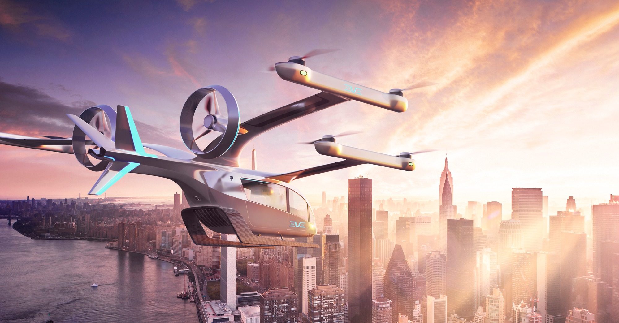 Подразделение Embraer по eVTOL Eve заключает сделки в области гражданской и оборонной UAM