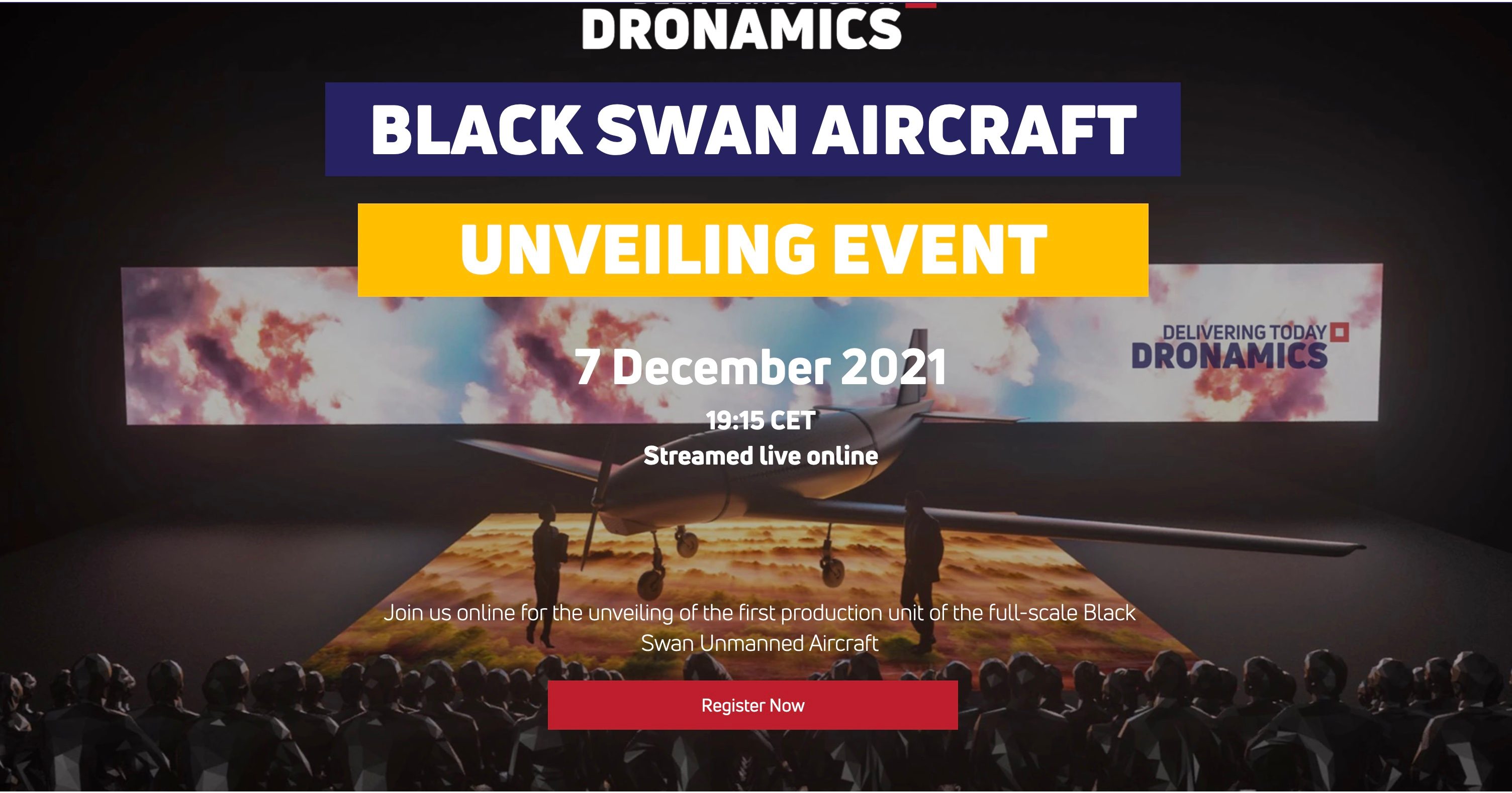 Dronamics представит грузовой беспилотник Black Swan 7 декабря