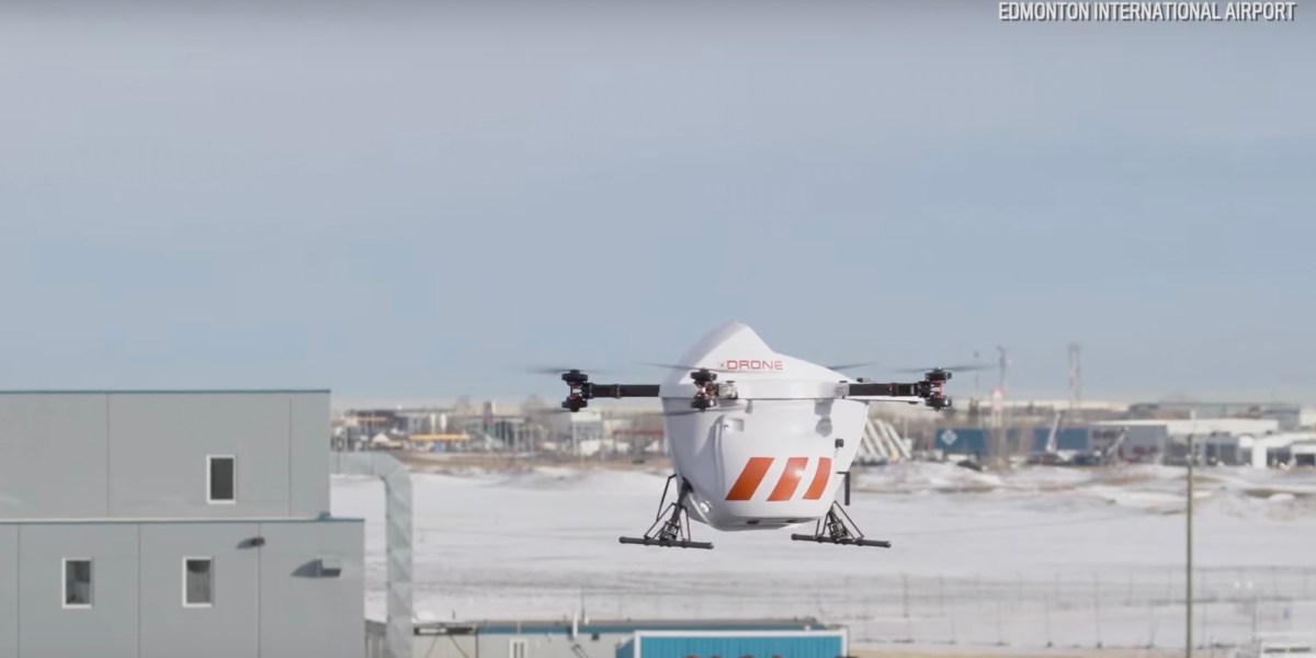 drone deliveries airport