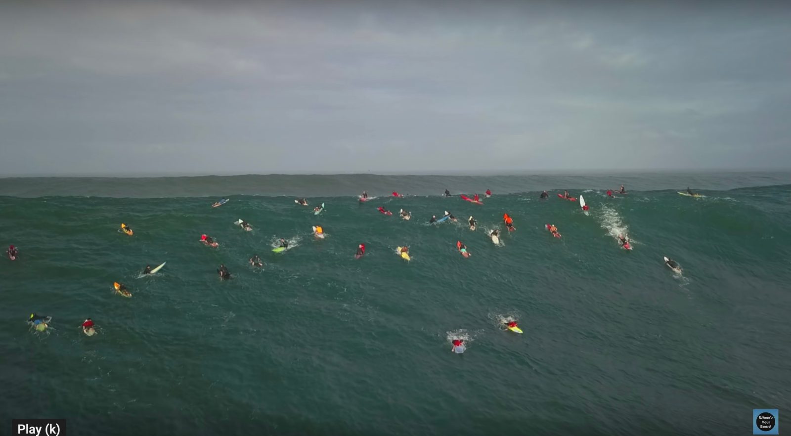 Waimea drone video surf