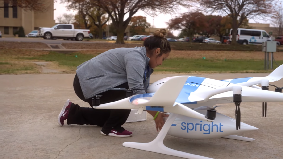 lab sample drone delivery medical spright