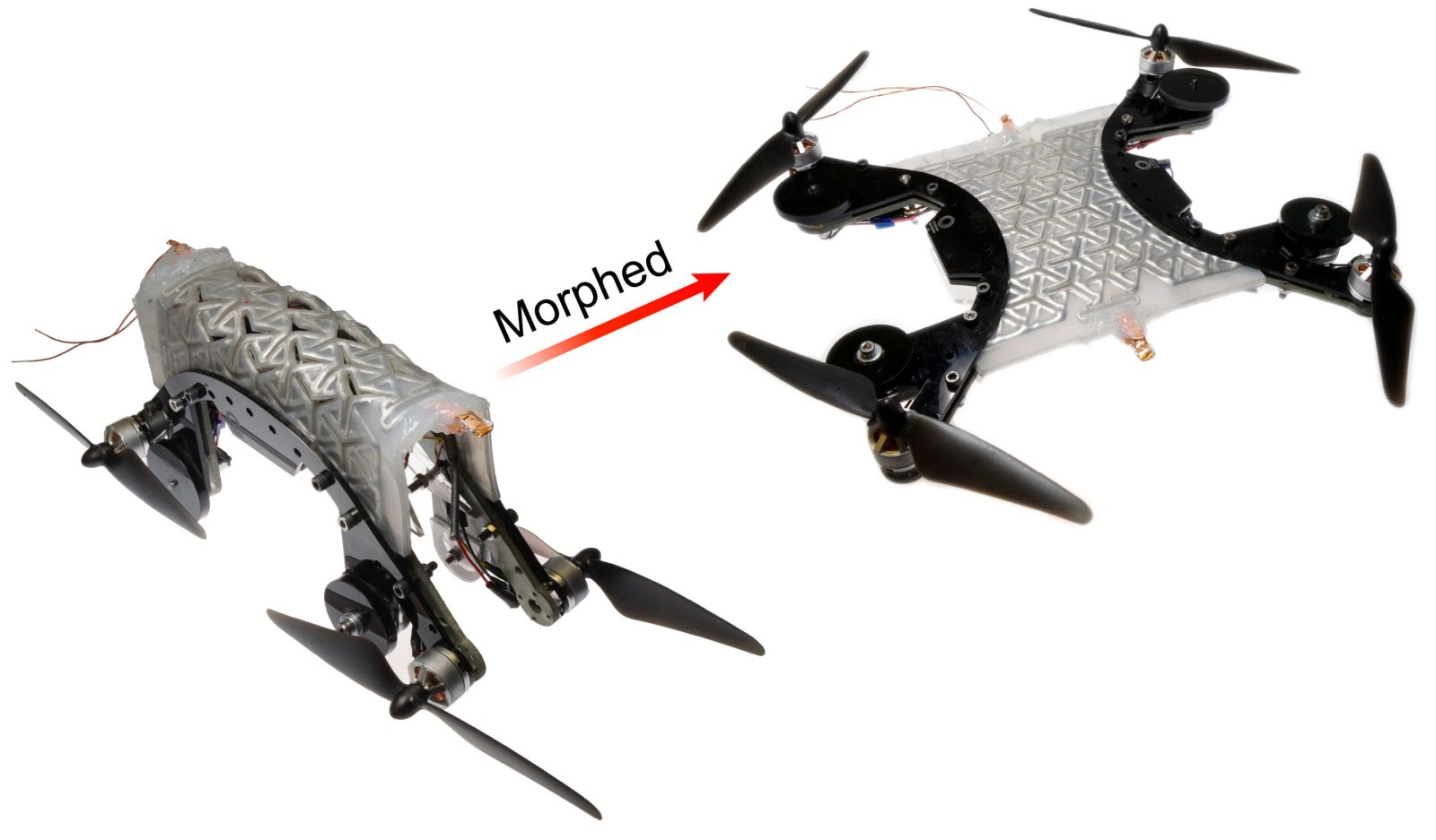 Virginia Tech drone morphing