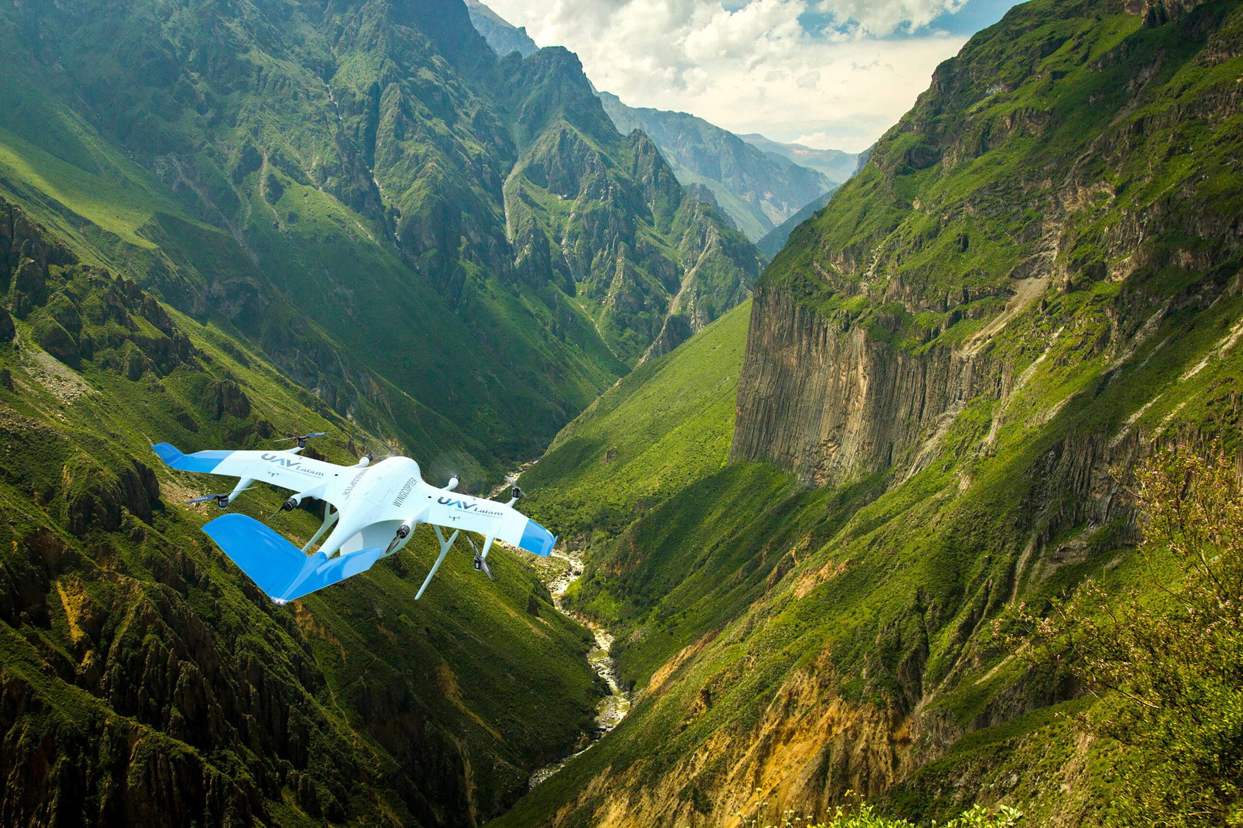 Грузовые дроны Wingcopter будут доставлять медицинские товары в Перу