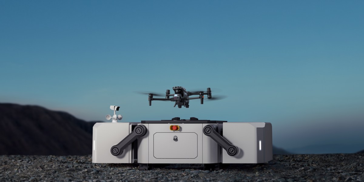 DJI Dock drone in a box