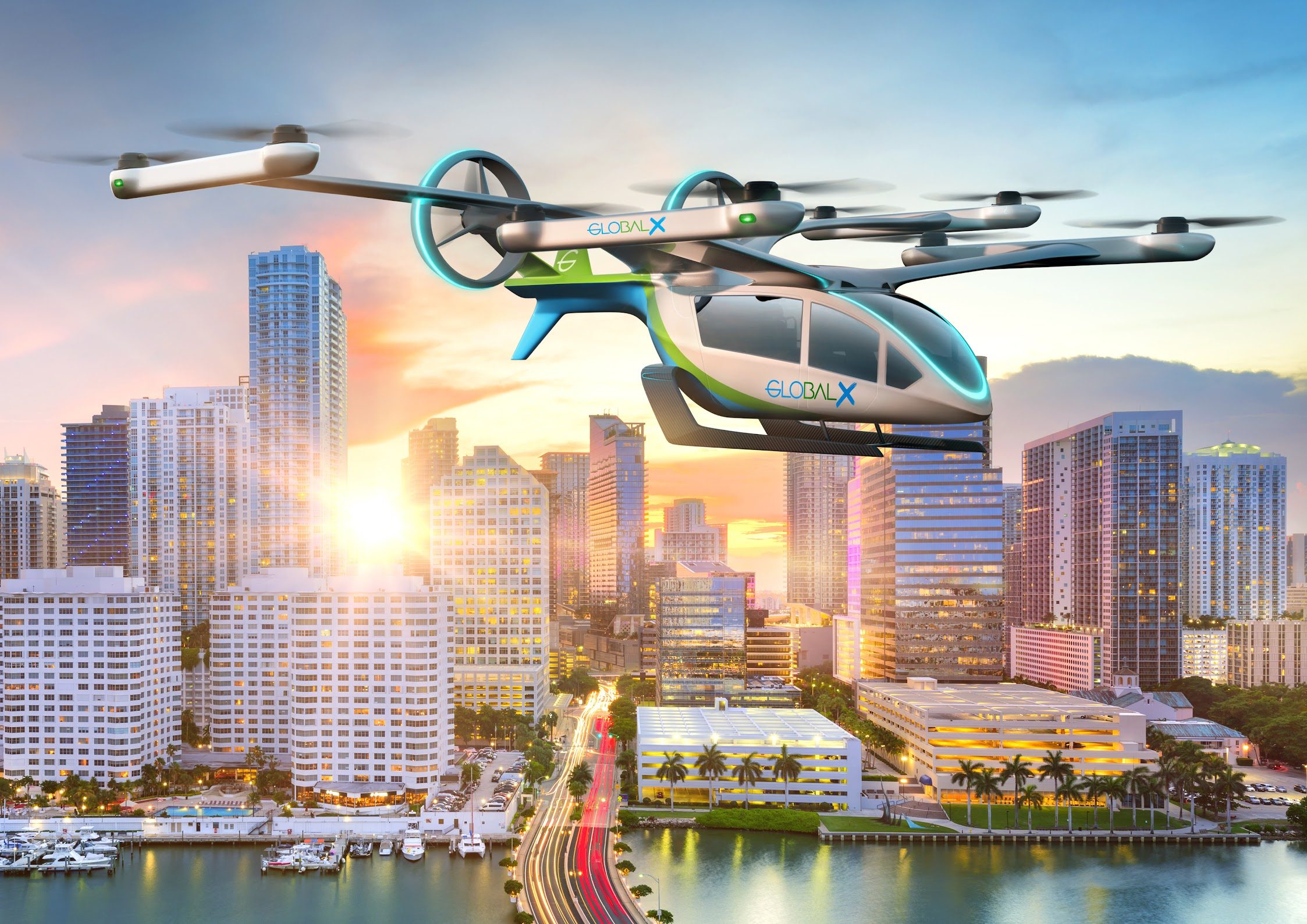Eve Mobility создает консорциум и продает летательный аппарат eVTOL для развития UAM в Майами