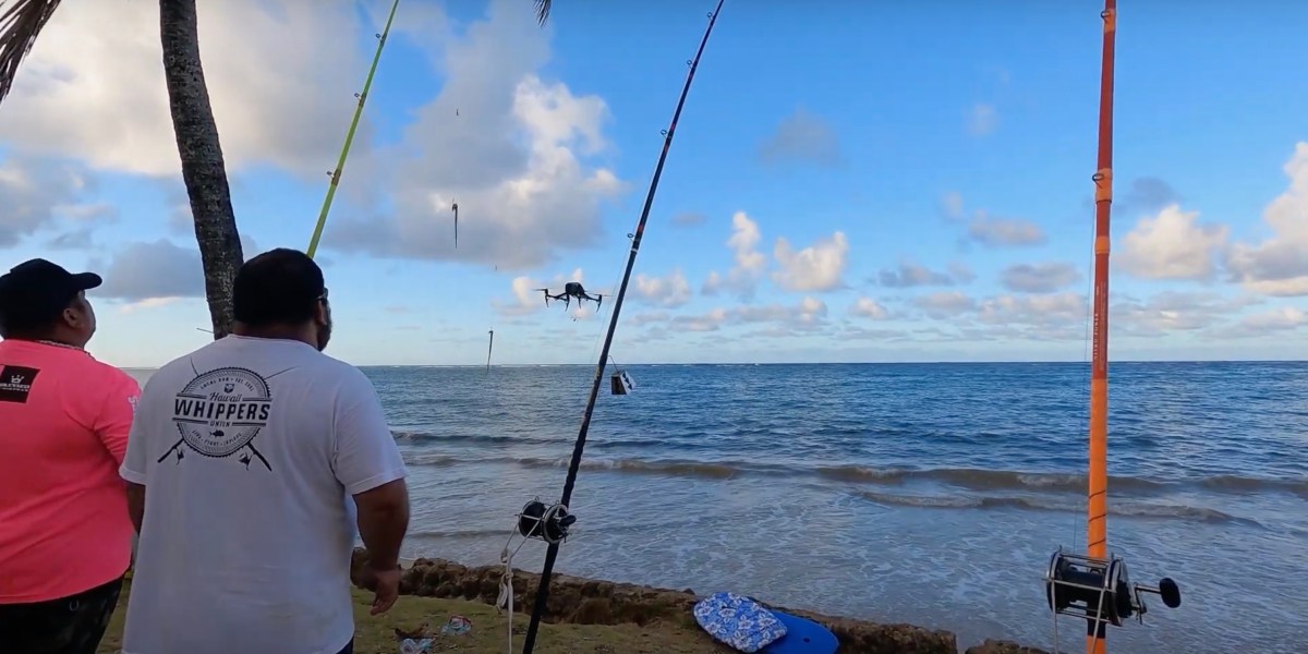 Hawai'i drone fishing