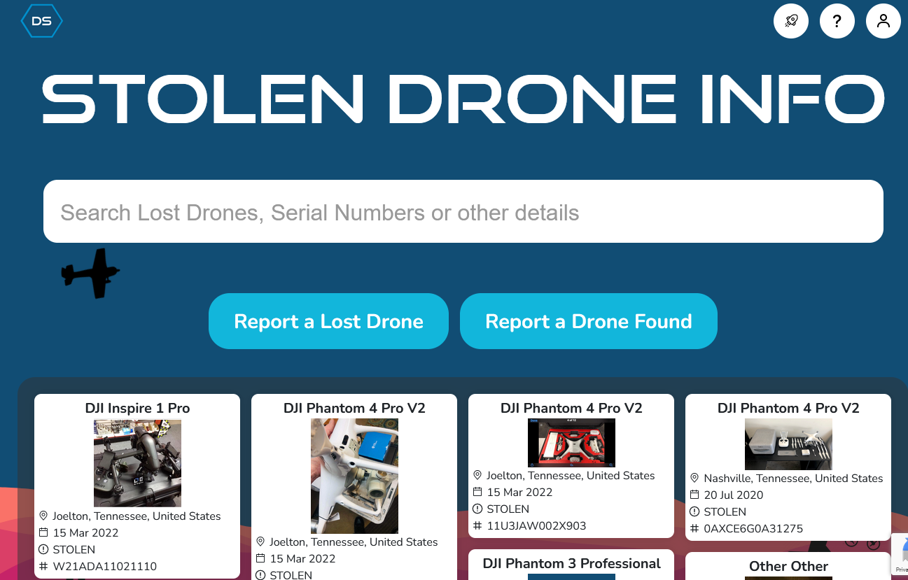 stolen drones