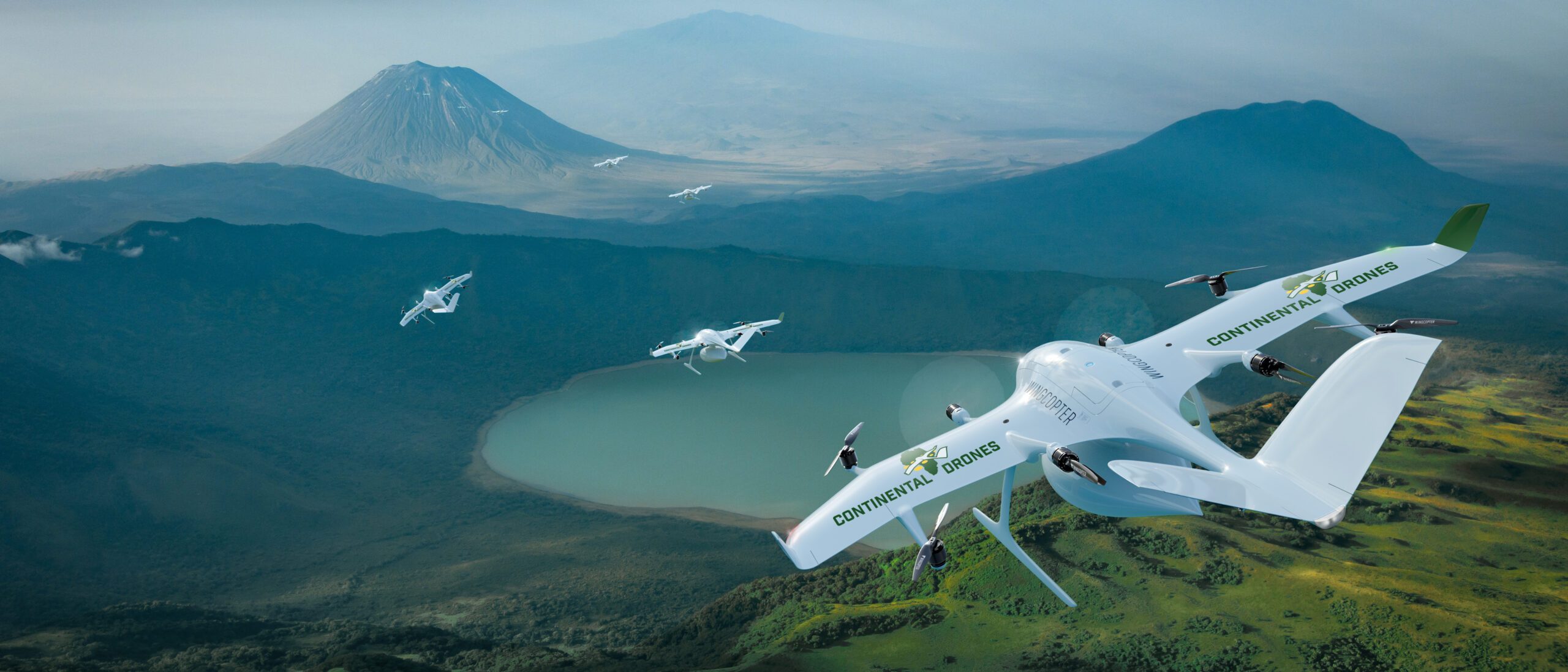 Wingcopter развернет 12 000 дронов в африканской сети доставки