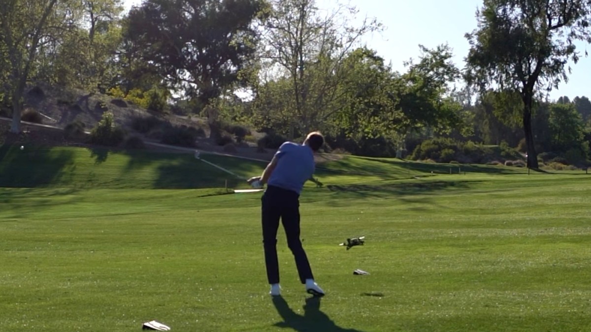 Brady drone video golf
