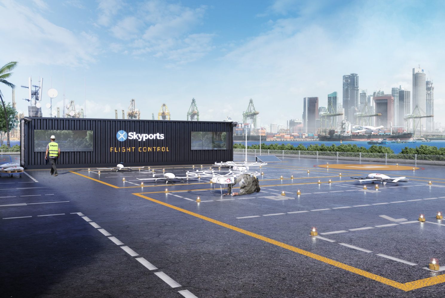 Skyports cargo drone deliveries