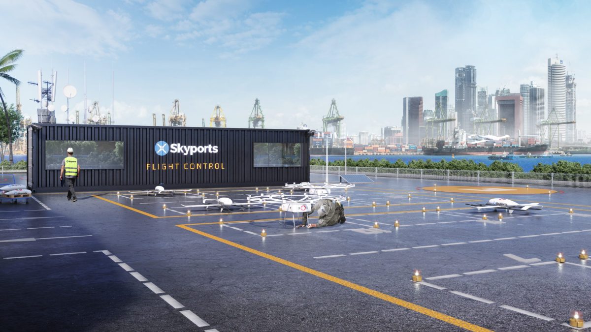 Skyports cargo drone deliveries