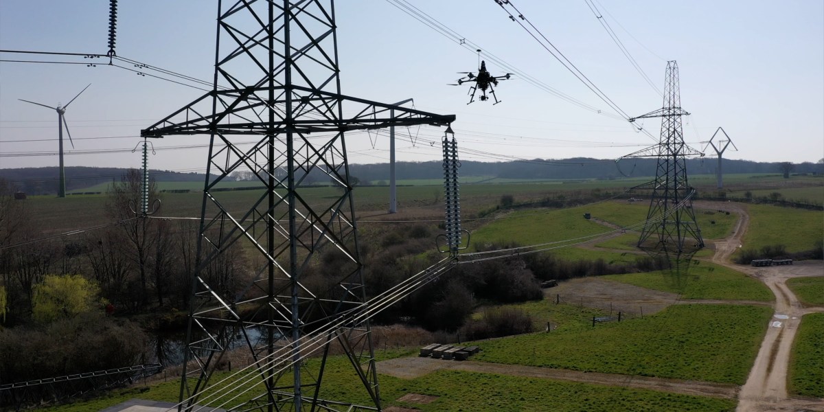 uk national grid drone asset inspection
