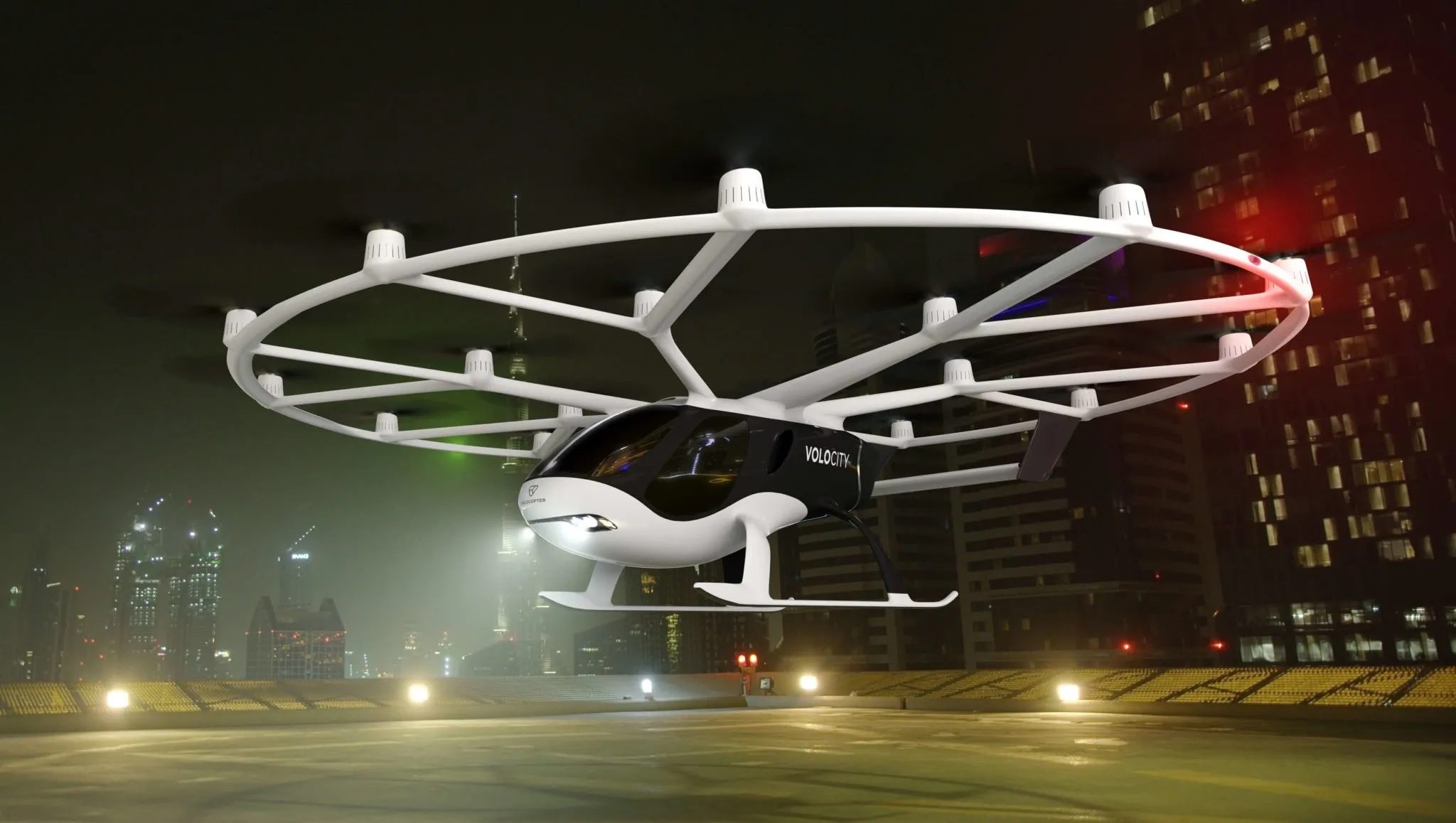 Volocopter заключила соглашение на разработку технологии управления воздушным такси eVTOL по принципу «света в полете»