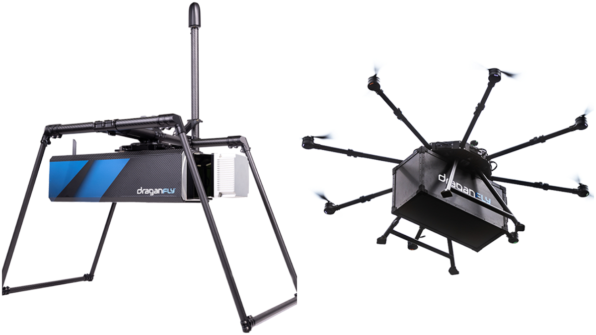 draganfly delivery drone lidar heavy lift