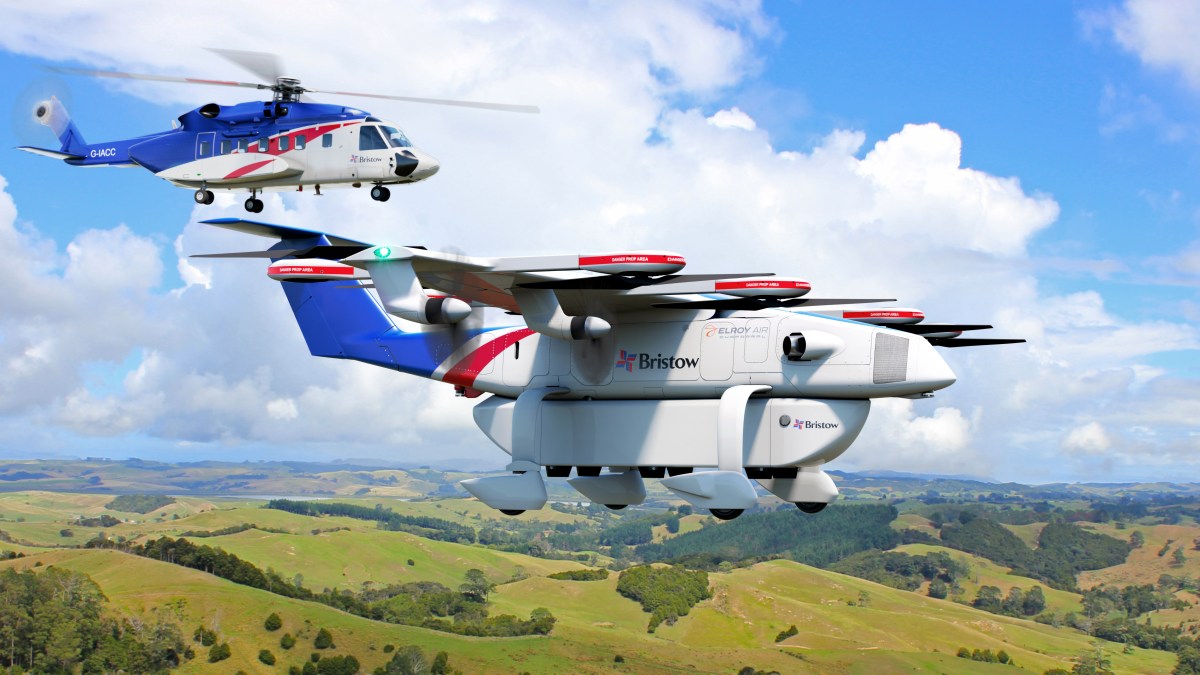 elroy air bristow air taxi helicopter