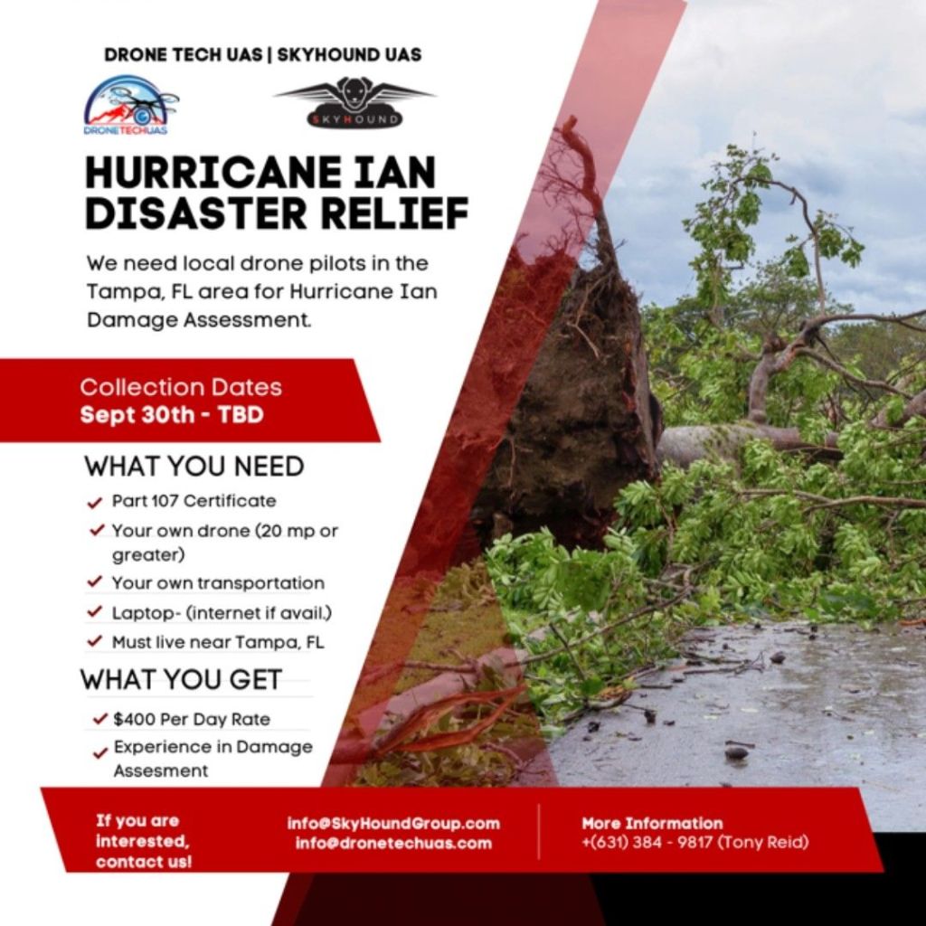 hurricane ian drone response recovery pilots help