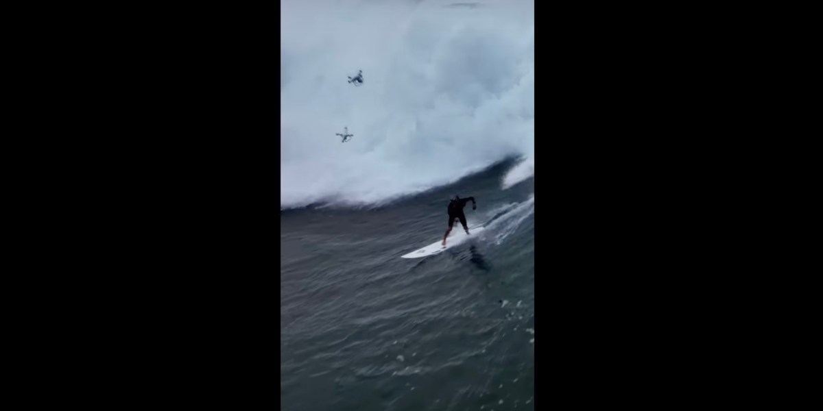 drones surfers video