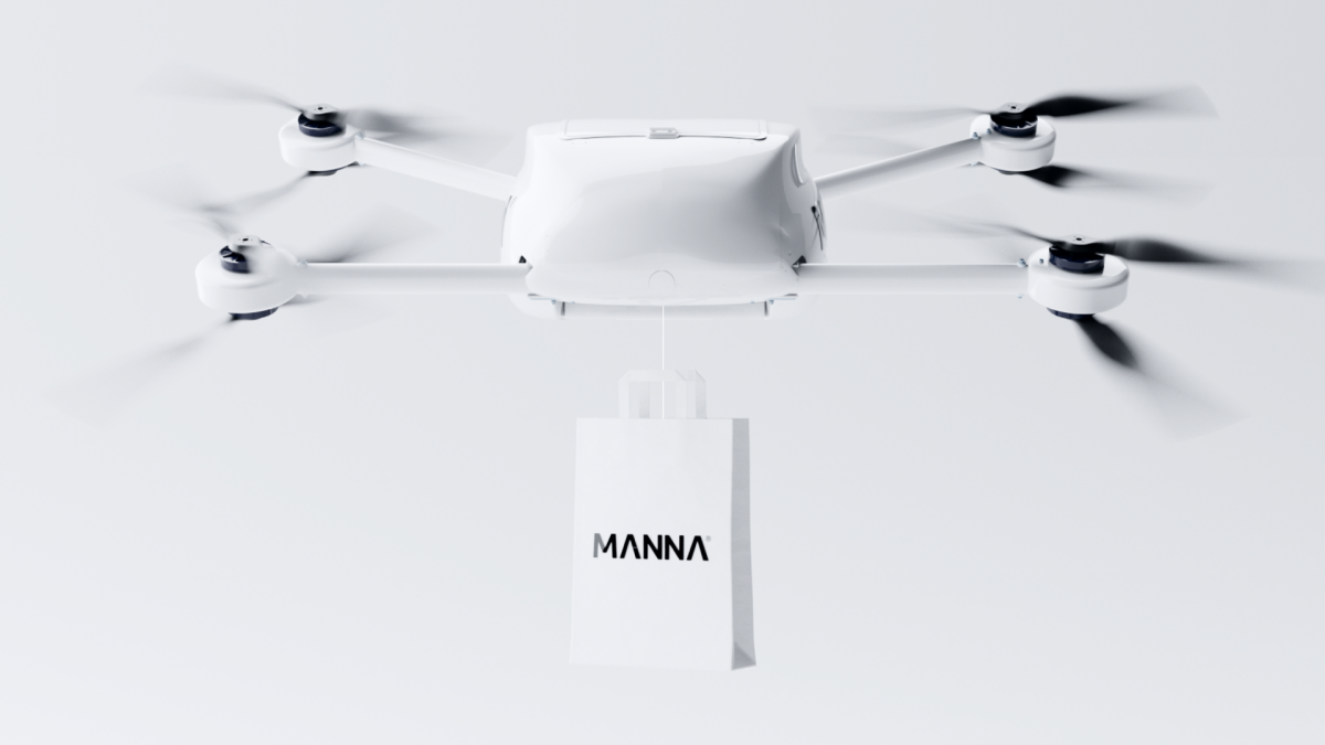 Manna drone delivery EU