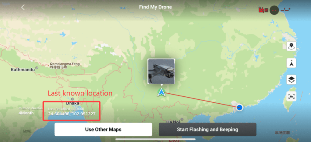 dji drone flyaway find how fly app