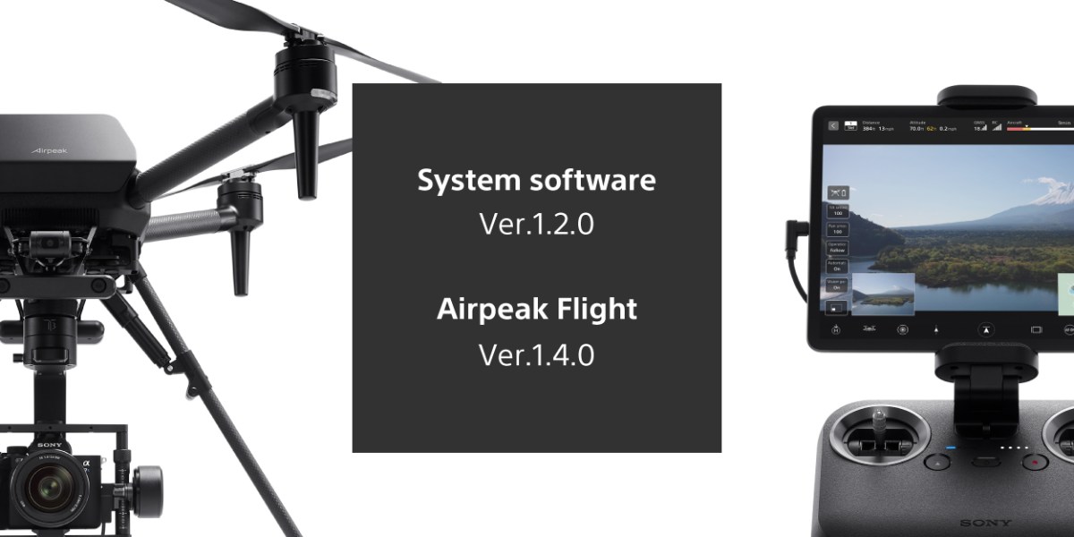 sony airpeak drone software update