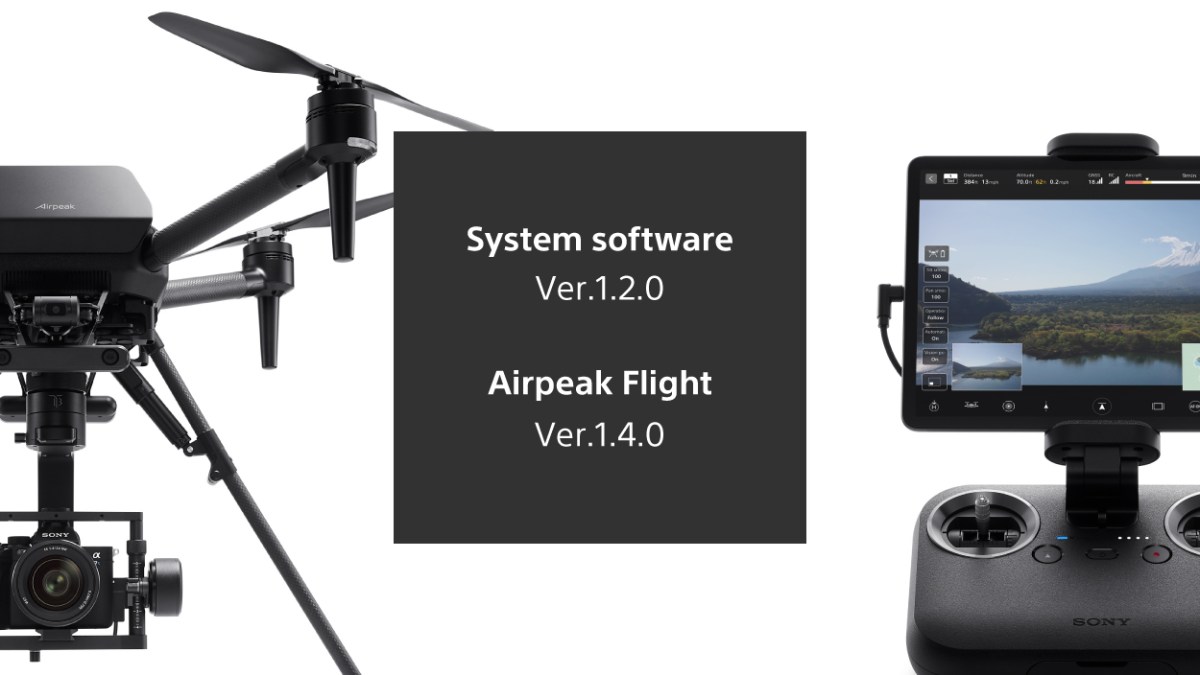 sony airpeak drone software update