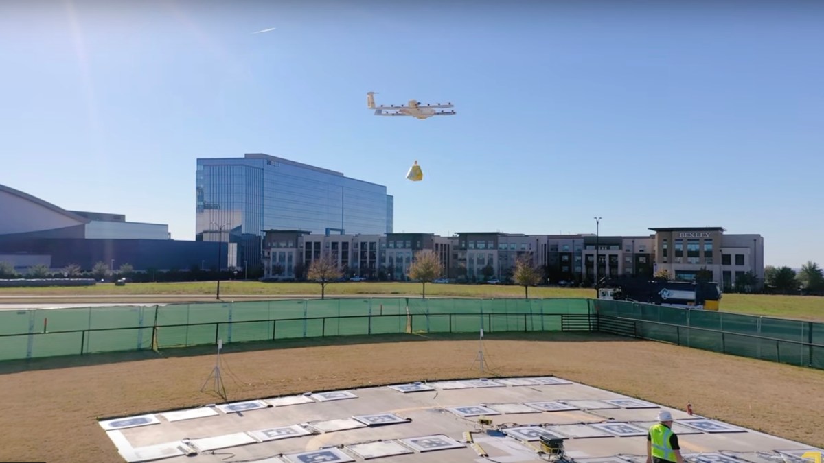 wing drone delivery
