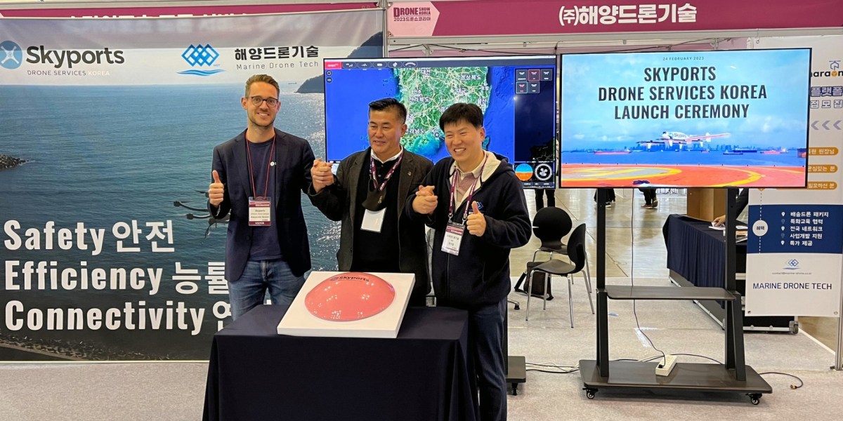 Skyports Korea drone delivery