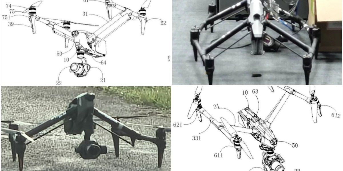 dji inspire 3 drone patent leak photos