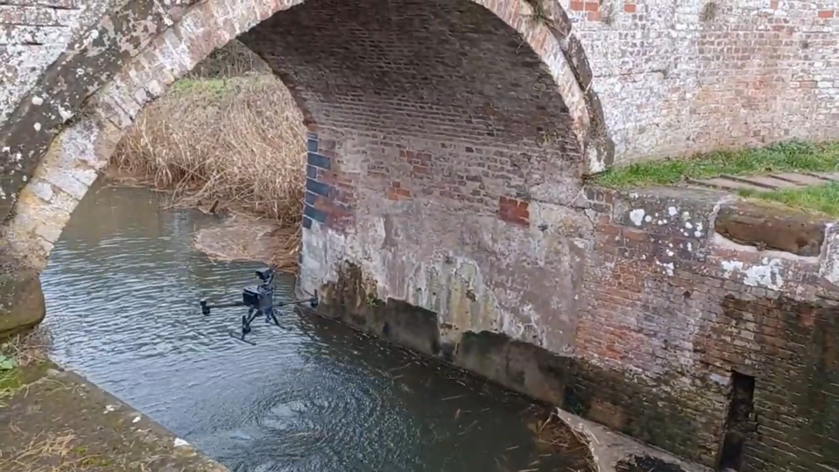 drone bridge inspection dji uk