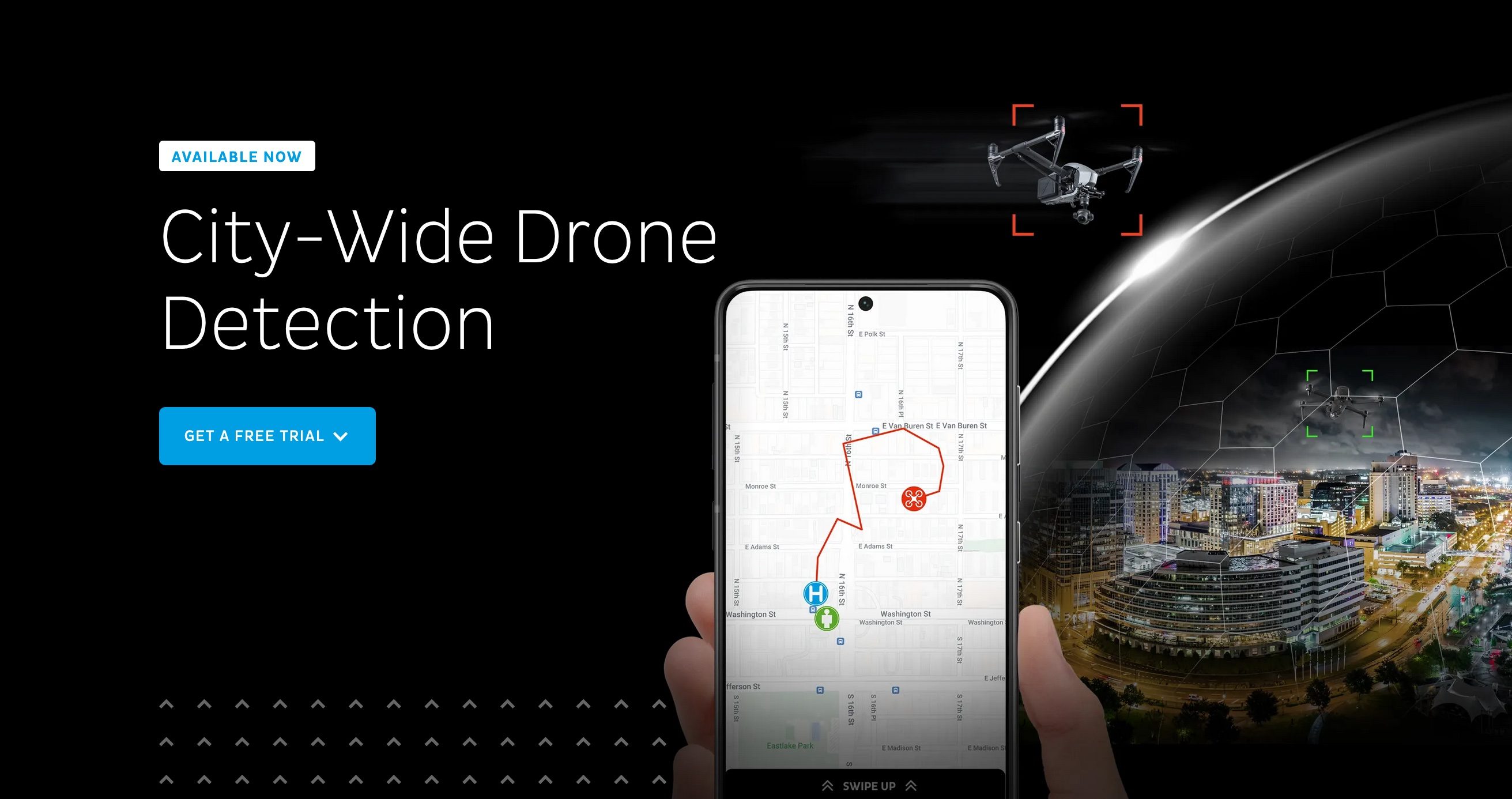 Dedrone City-Wide предлагает комплексные данные по обнаружению дронов в крупных городах США