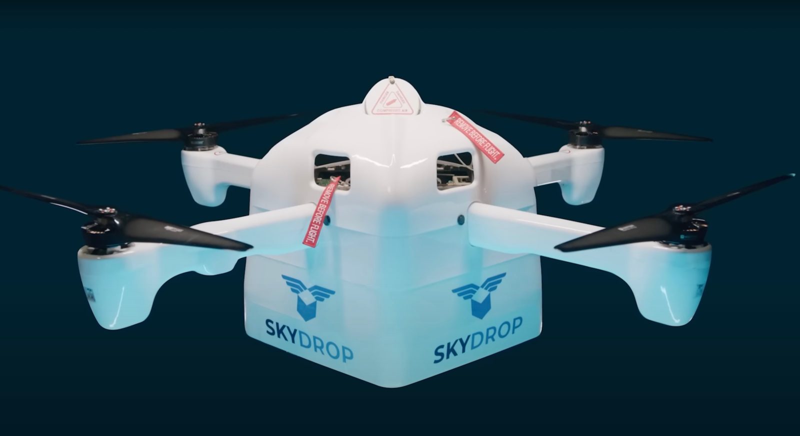 SkyDrop drone delivery