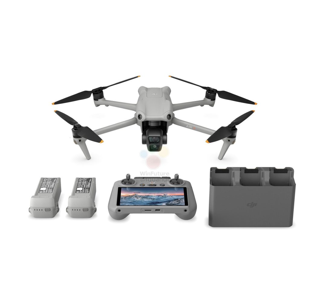 DJI Air 3 Product Photo RC 2 with batteries