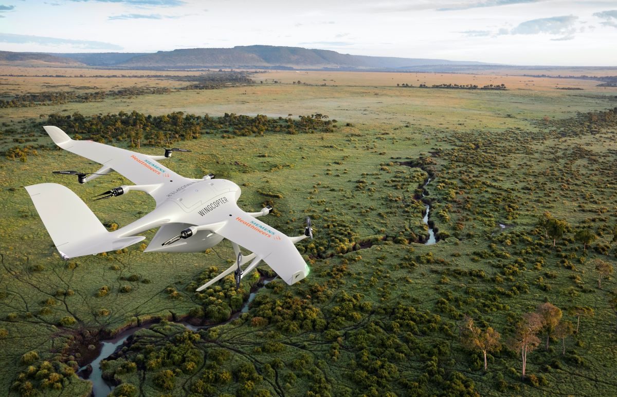 Siemens Healthineers привлекает Wingcopter для доставки медикаментов дронами в Африке