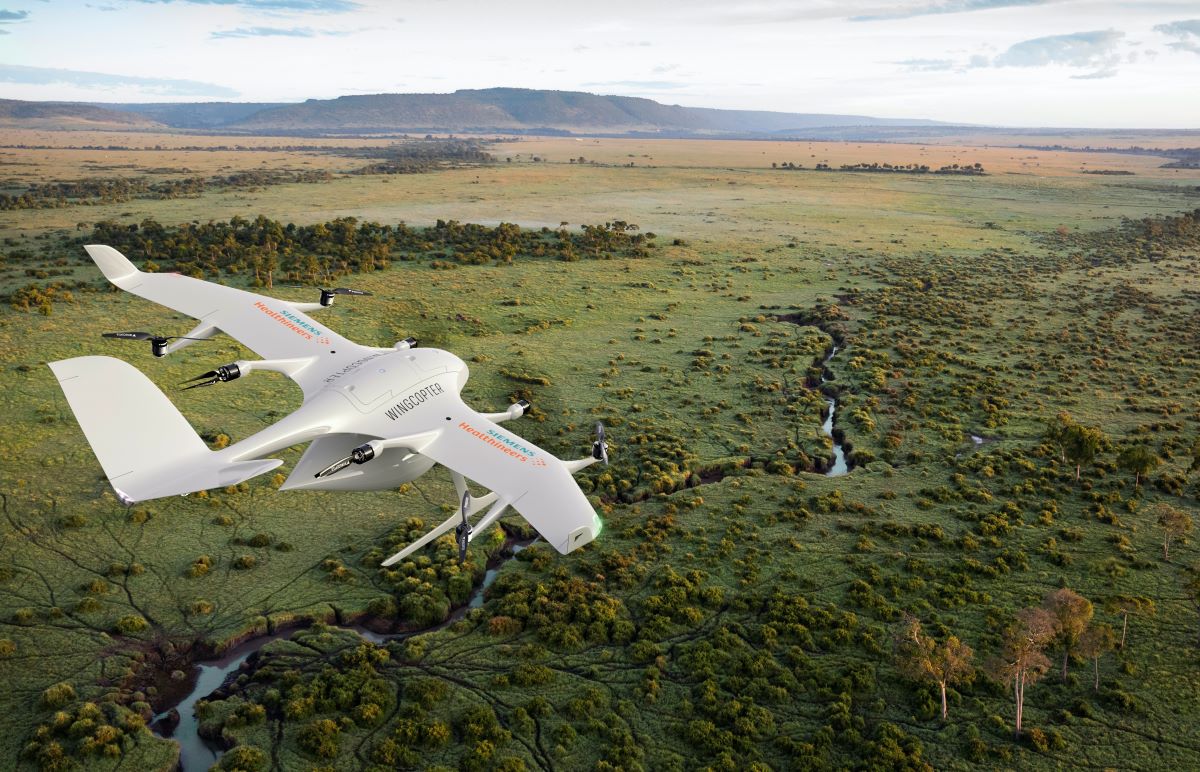 Siemens wingcopter drone delivery africa