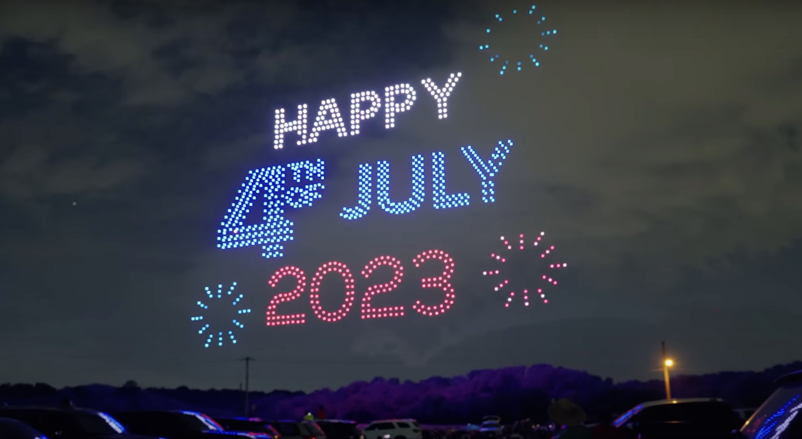 Sky Elements' July 4th drone show greeting sets ‘spell-out record’