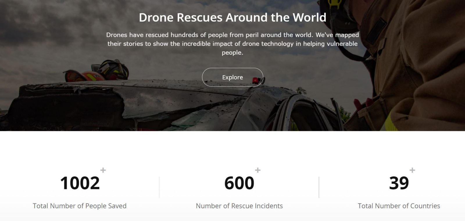 dji drone rescue map