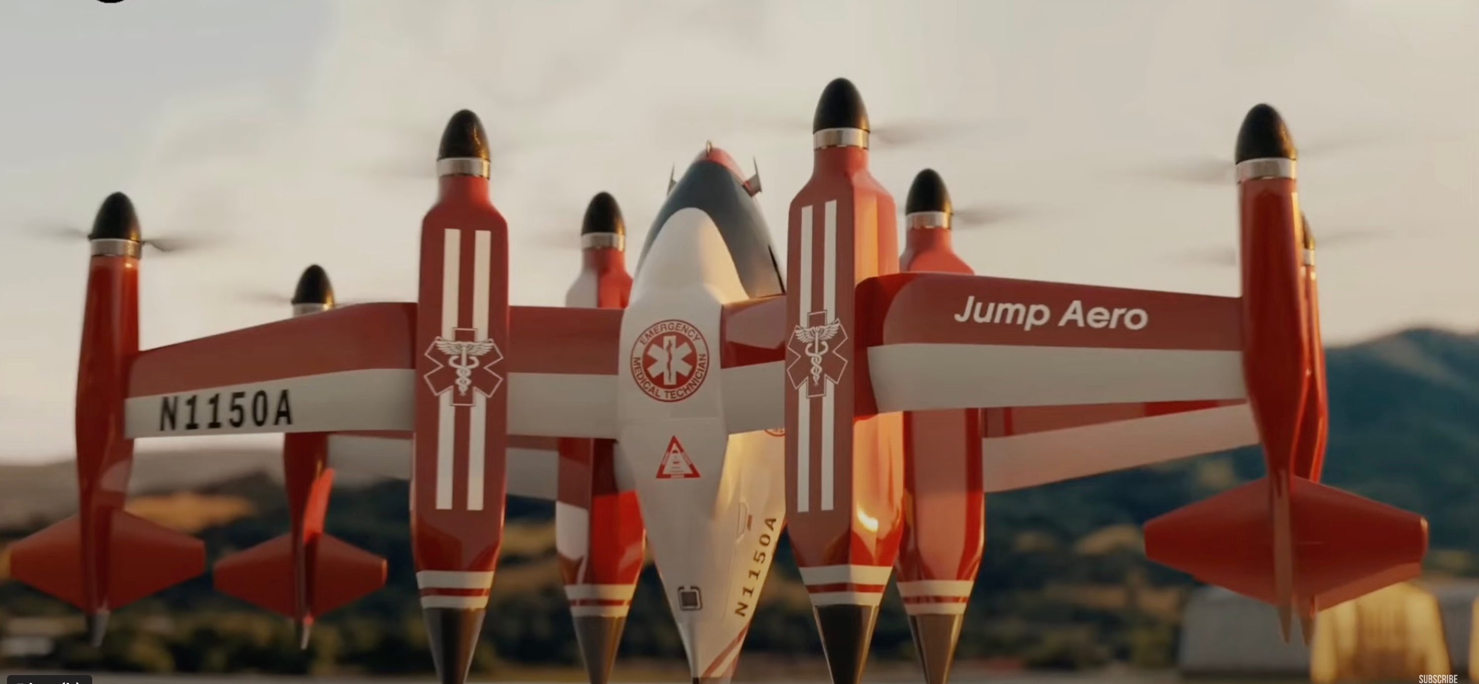 Jump фокусируется на специализированных медицинских ответных приложениях «воздушных такси» eVTOL