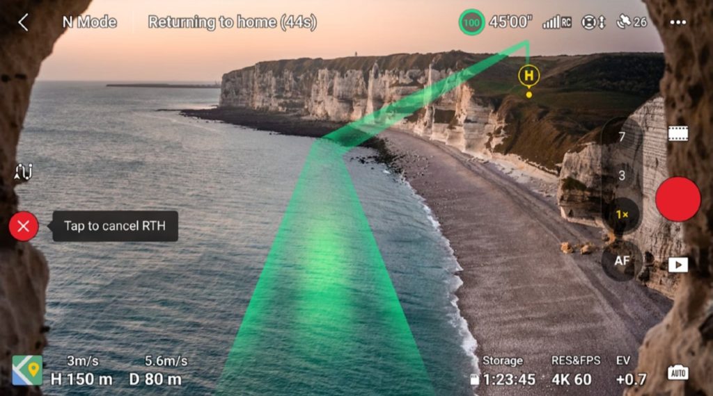 dji fly app update mavic 3 drone ar home point return